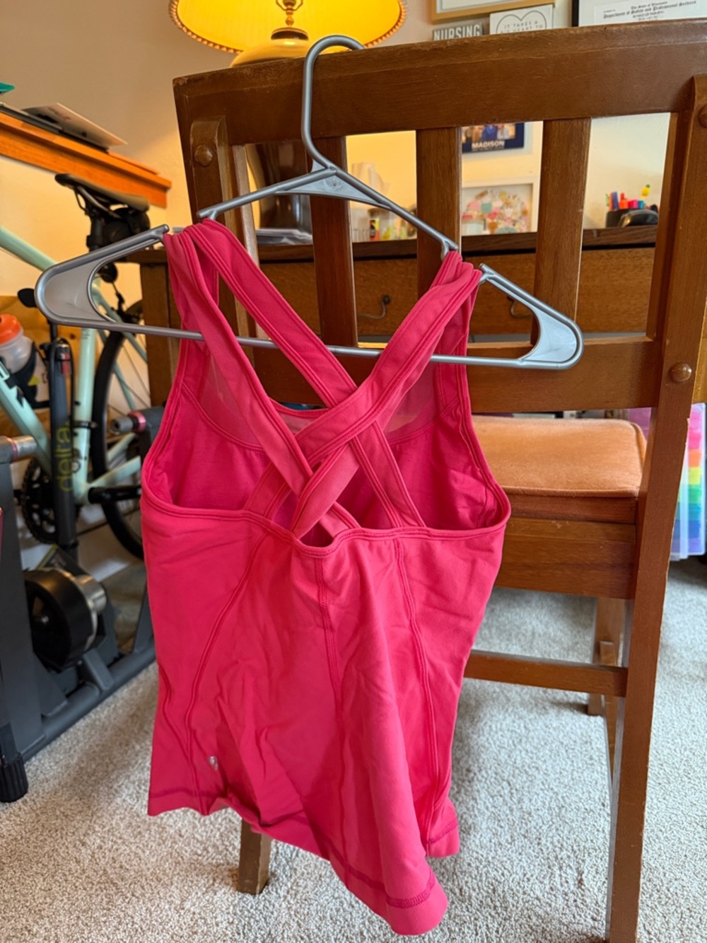 lululemon athletica Raspberry Pink Mesh-Back Tank - Picture 2 of 4